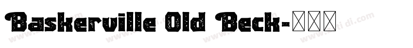 Baskerville Old Beck字体转换 Baskerville Old Beck字体转换
